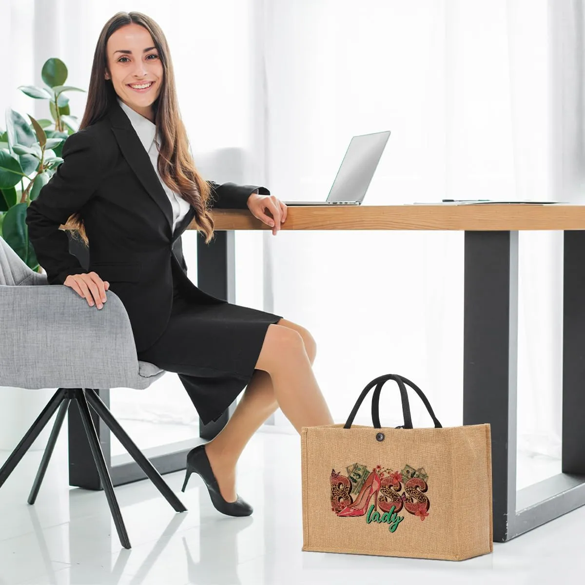 Canvas Tote Bag, Christmas Mothers Day Birthday Gifts for Female Woman