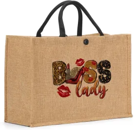 Canvas Tote Bag, Christmas Mothers Day Birthday Gifts for Female Woman