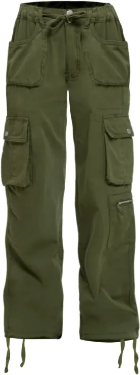 Cargo Pants Women Baggy Hiking Casual Cotton Military Tactical Army Combat Work Pants with 7 Pockets