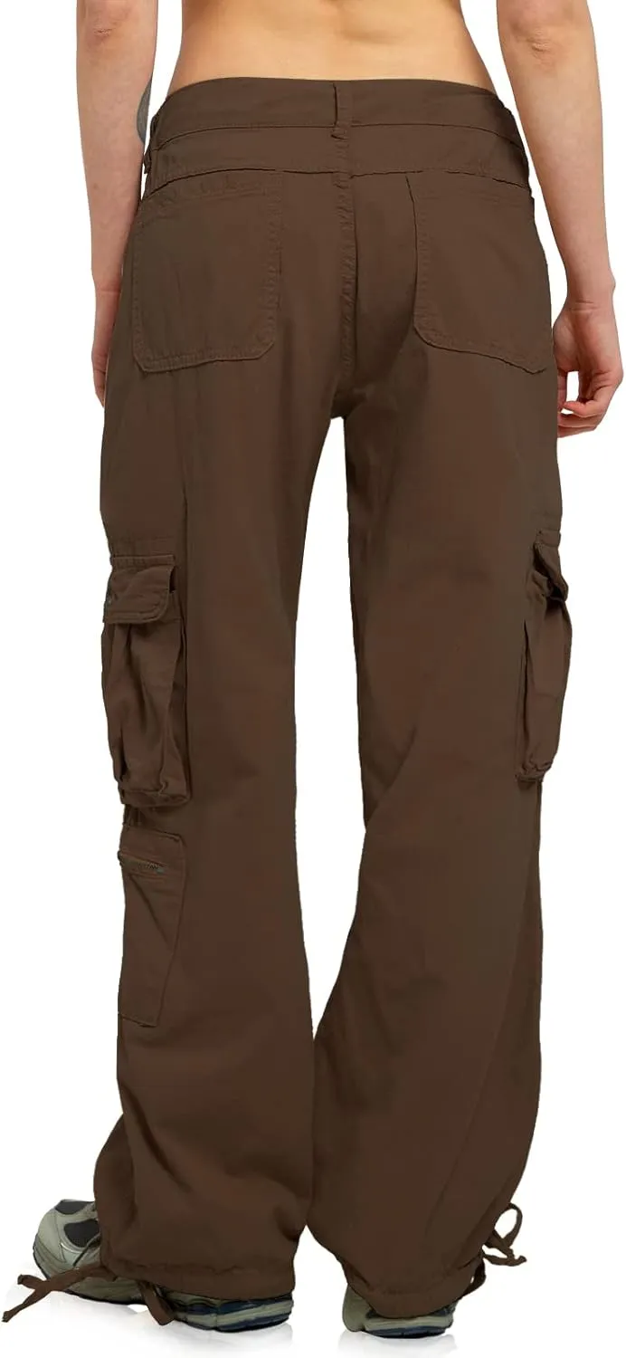 Cargo Pants Women Baggy Hiking Casual Cotton Military Tactical Army Combat Work Pants with 7 Pockets