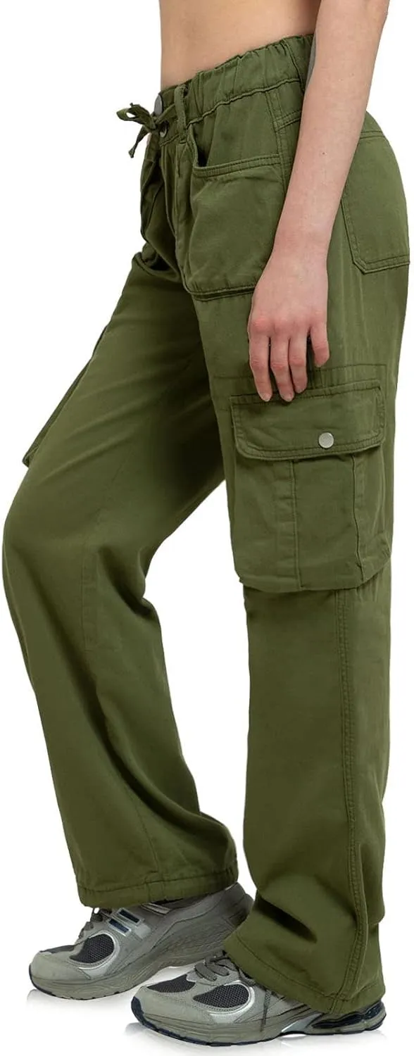 Cargo Pants Women Baggy Hiking Casual Cotton Military Tactical Army Combat Work Pants with 7 Pockets