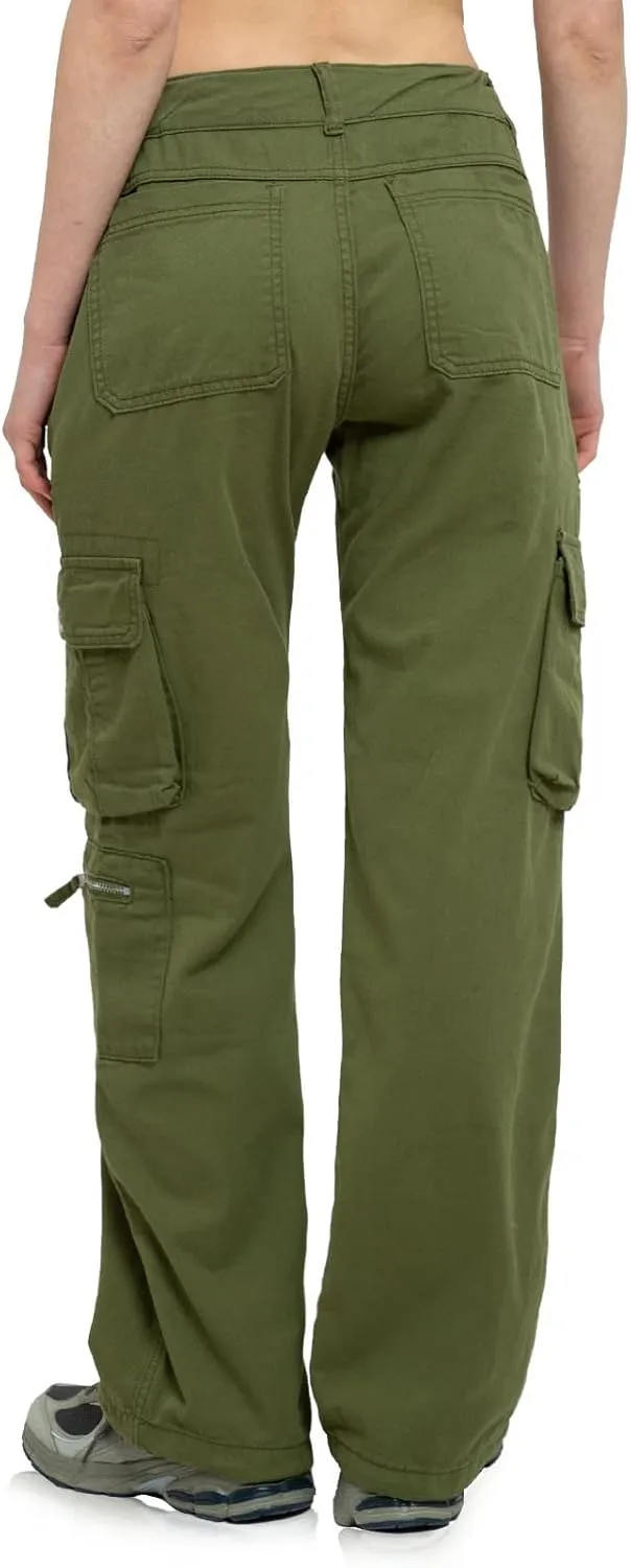 Cargo Pants Women Baggy Hiking Casual Cotton Military Tactical Army Combat Work Pants with 7 Pockets