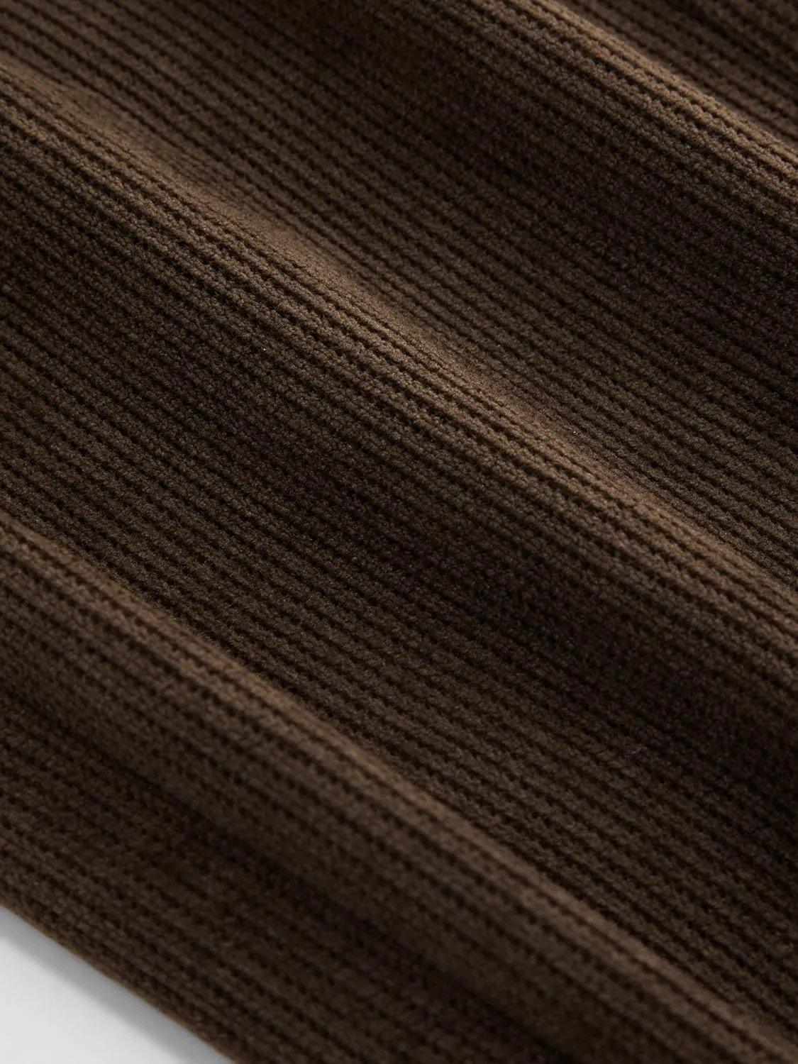 CIDER Corduroy Mid Rise Solid Pocket Straight Leg Trousers