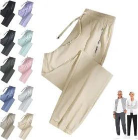 Comfysfit.Com Unisex Ultra Stretch Active Quick Drying Pants for Women Over 50, Multiple Sizes, Black, S-5XL