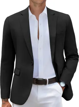 COOFANDY Black Blazer Men Sport Coats Slim Fit Business Casual Sports Jackets