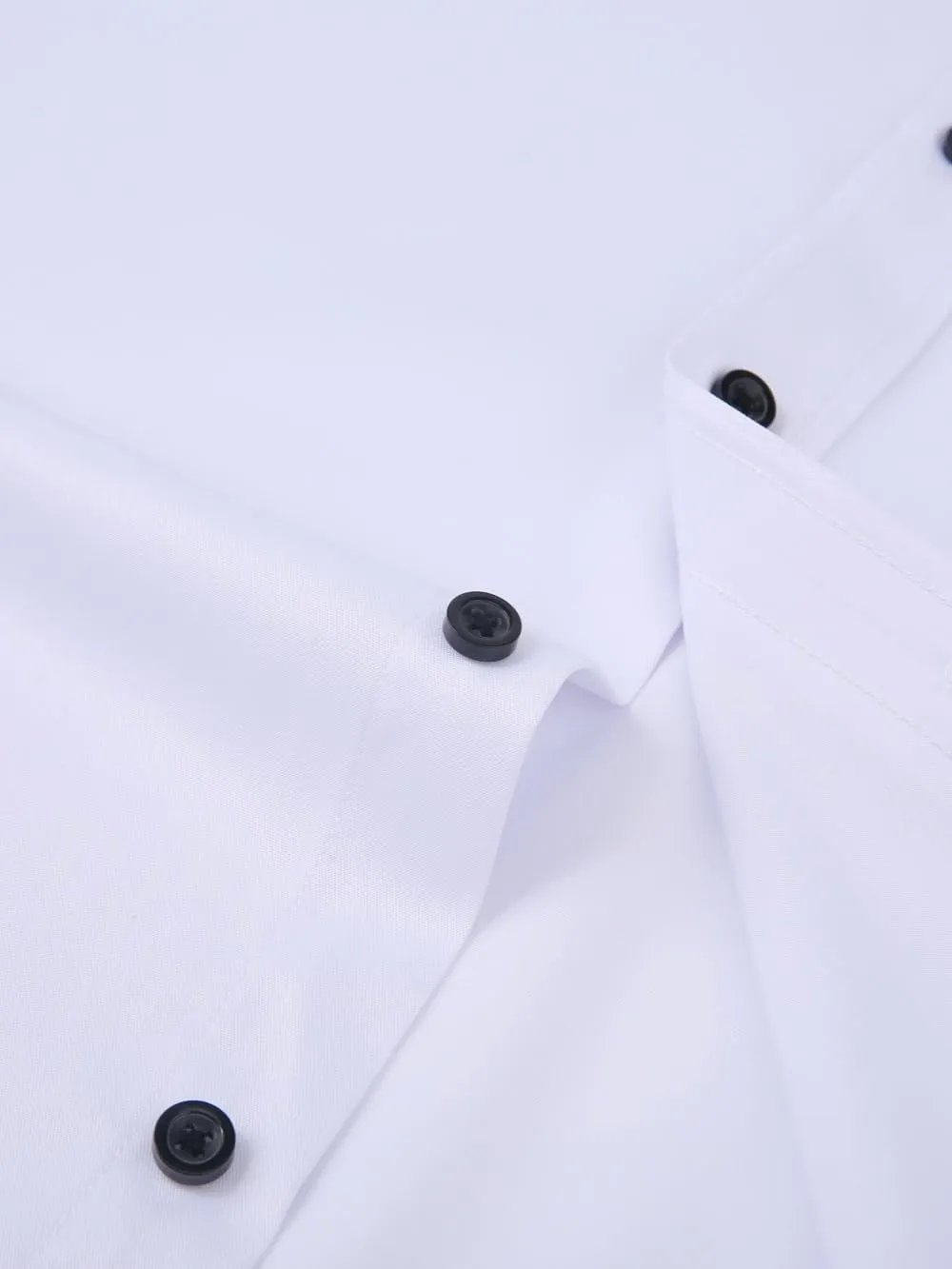 corfty Men Long Sleeve Dress Shirt - Regular Fit Stretch Free-Wrinkle Button Down Shirt