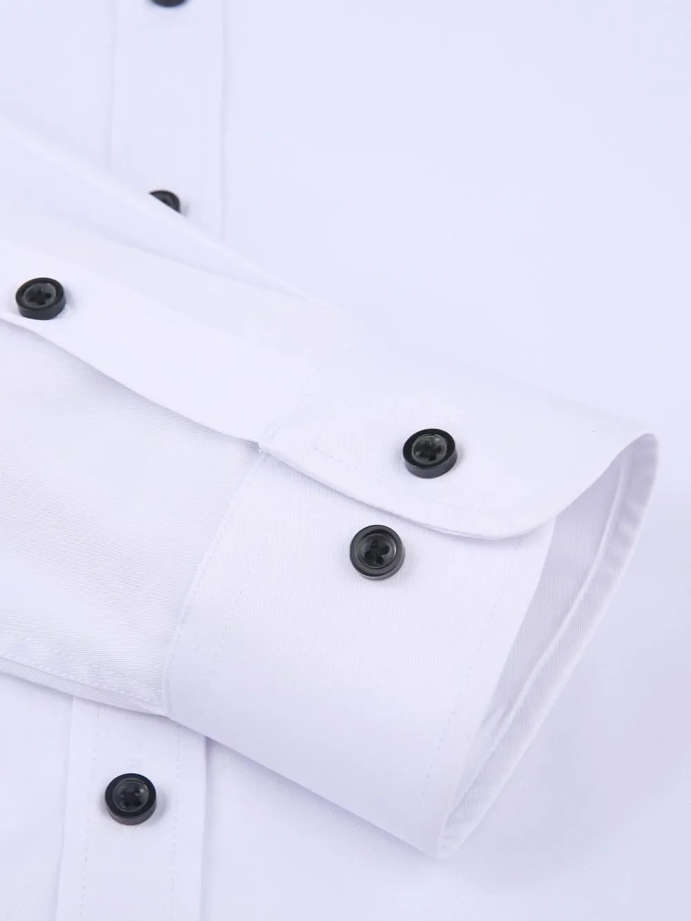 corfty Men Long Sleeve Dress Shirt - Regular Fit Stretch Free-Wrinkle Button Down Shirt