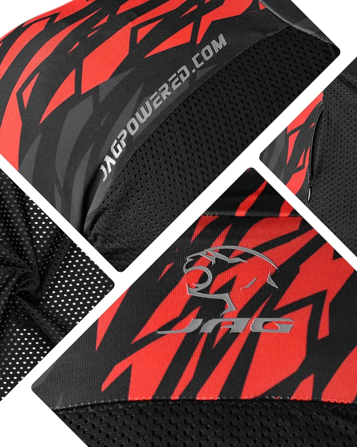 J.A.G. Motorcycle Mesh Shirt for Men with CE Certified Protective Padded Armors | All Season Motorcycle Riding Shirt