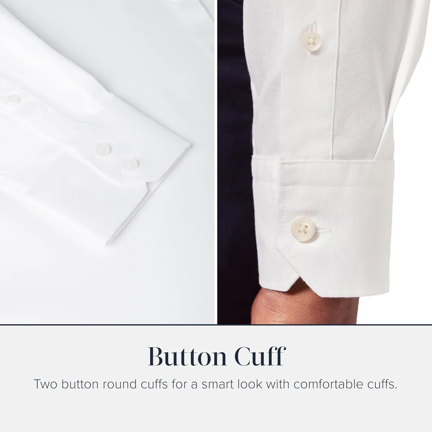 Jermyn Street Collection by Hawes and Curtis - Mens White Oxford Dress Shirt  100% Cotton, Regular Fit - Oxford Shirt