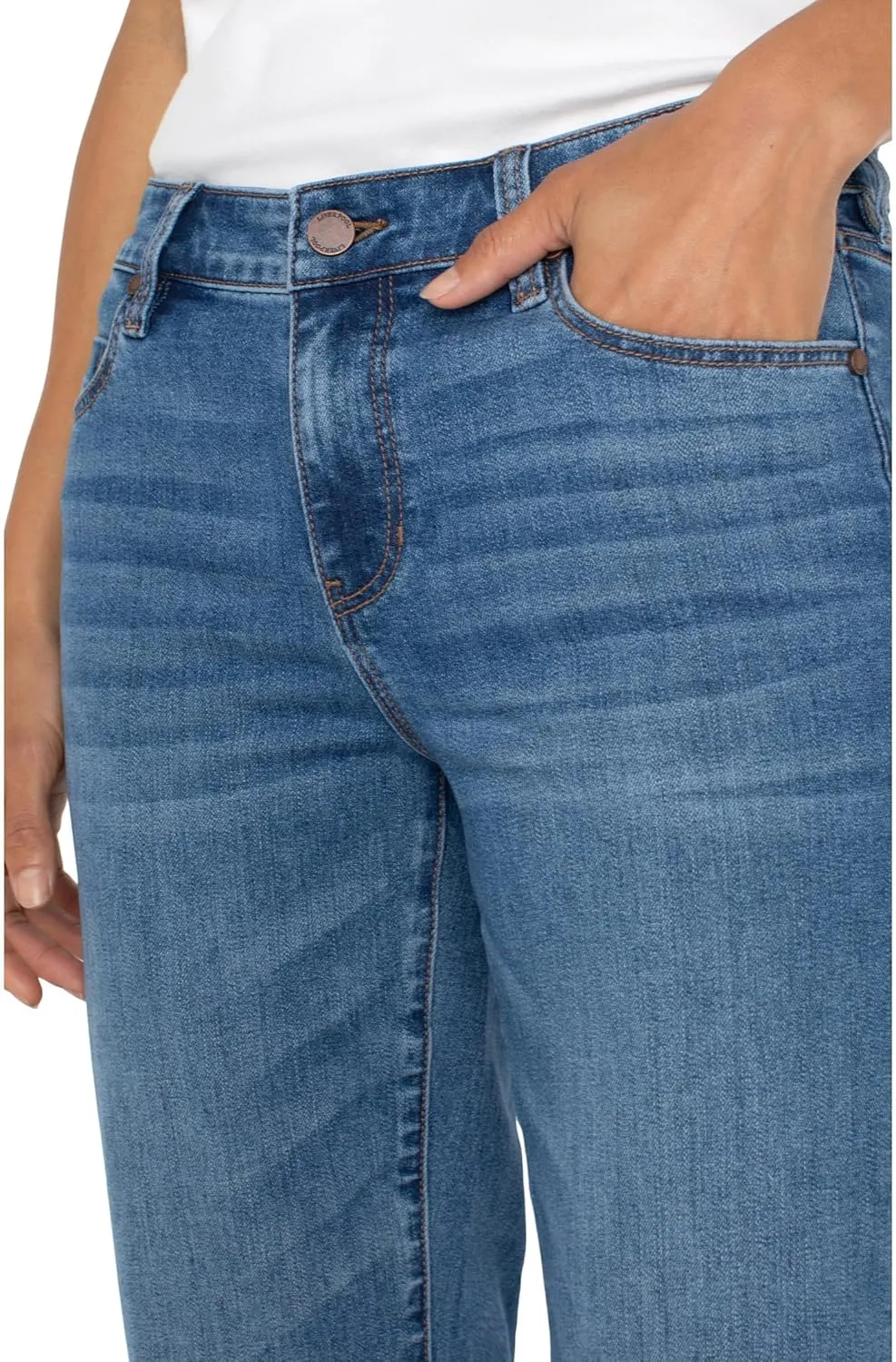 Liverpool Women's Kennedy Crop Straight Jeans