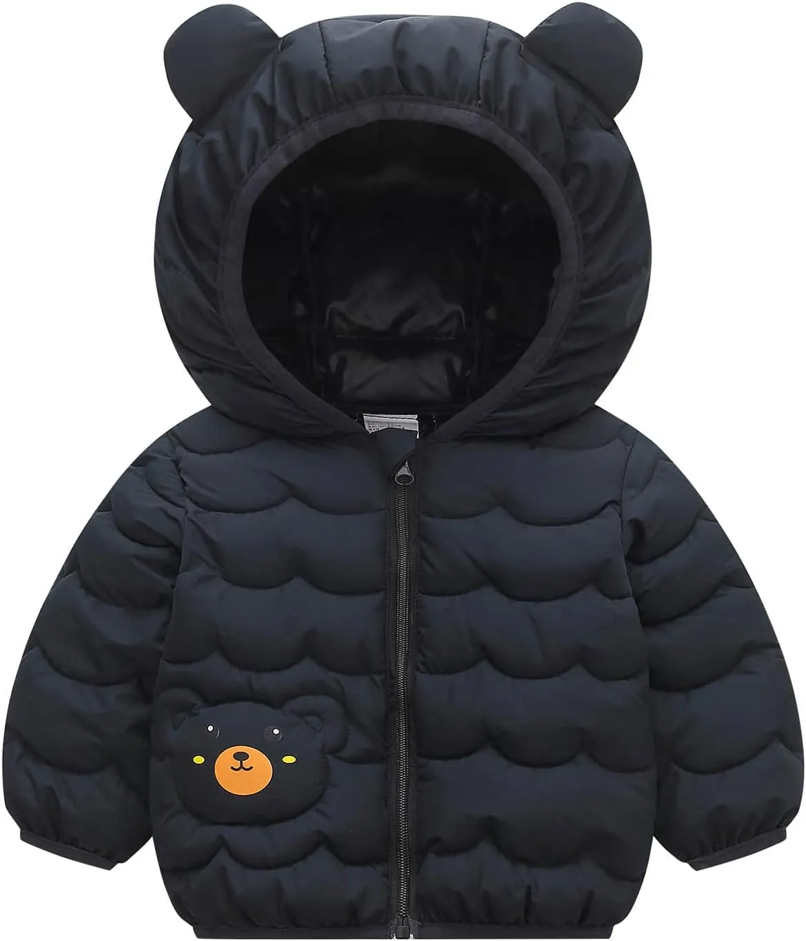 Toddler Baby Boys Girls Winter Coats Jacket Warm Clothes for 1-4 Years Old Kid Thick Ears Hoodie Velvet Snowsuit
