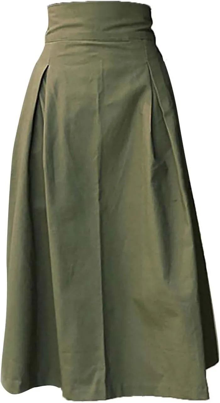Women's A Line Umbrella Skirt Bow Skirt Large Skirt Slim Waist Skirt Wool Skirt Hangers with Clips